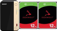 Qnap TS-264-8G + 2x Seagate IronWolf 12TB (ST12000VN0008)