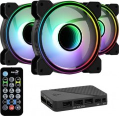 Aerocool Mirage 12 ARGB Pro 3-pack + Hub + Pilot (AEROPGSMIRAGE12-A-P)