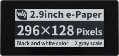 Waveshare Wyświetlacz dotykowy E-paper E-Ink - 2,9'' 296x128px - SPI/I2C - čierno-Biely - do Raspberry Pi Pico - Waveshare 20051}