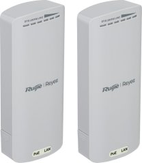 Reyee Bridge Reyee | Wi-Fi 4 - 802.11n - 300Mbps | Do transmisji bezprzewodowej 500m | 2 porty 100Mbps | Zasilany PoE | vonkajší IP55  (Sada 2 ks)