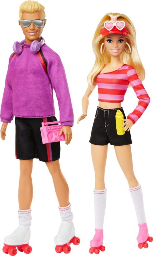 Mattel Barbie Bábika Fashionistas+Ken na wrotkach HXK90 /4