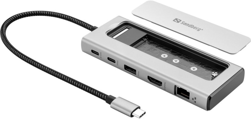 Sandberg USB-C 6in1 Travel Dock SSD