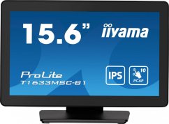 iiyama Monitor dotykowy iiyama ProLite T1633MSC-B1 15,6" IPS LED, HDMI, DisplayPort, Reproduktori, IP54