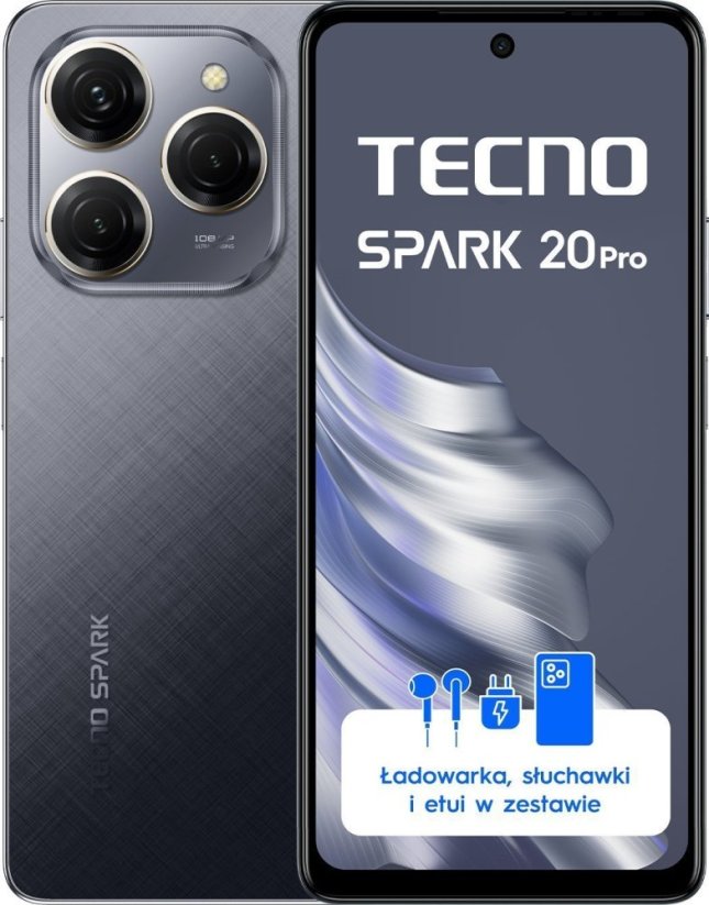 Tecno Spark Spark 20 Pro 12/256GB Čierny  (4894947014185)