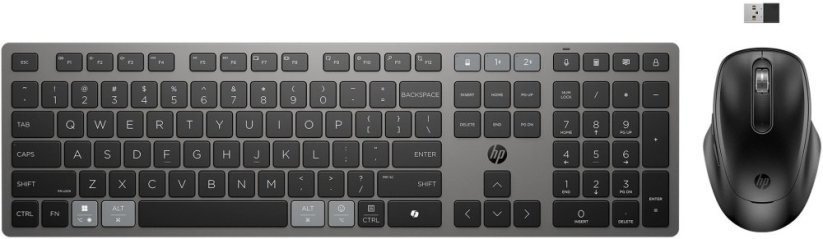 HP 725 Multi-Device Rechargeable Wireless Keyboard and Mouse