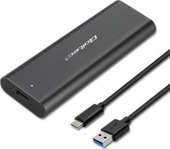 Qoltec Kieszeń do dysków M.2 SATA SSD | NVME | USB typ C