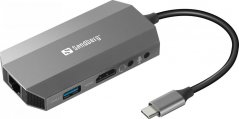 Sandberg 6w1 Travel Dock USB-C (136-33)