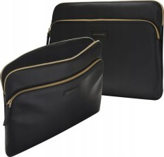dbramante Paris+ Pebbled full-grain leather sleeve for MacBook Pro 14'' and 14'' Notebook - Night Black