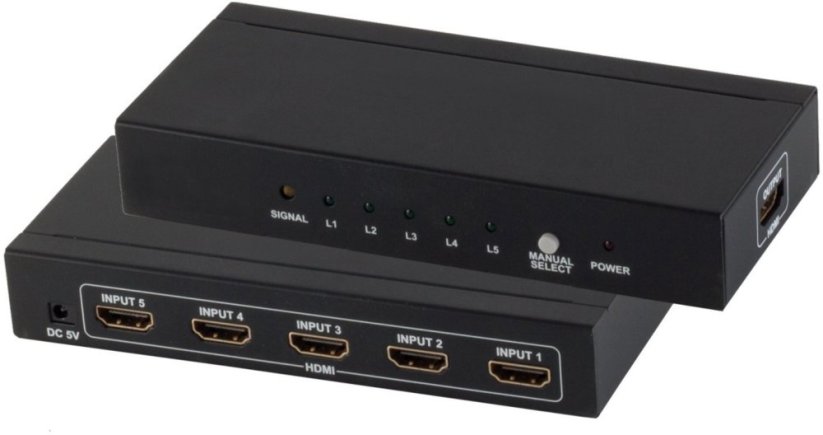 Shiverpeaks Professional HDMI Switch 5xIN 1xOUT 4K2K 3D (SP05-02005)