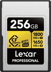 Lexar Lexar CFexpress 4.0 Pro Gold, VPG400/IP68, R1800/W1650 (Type A) 256GB