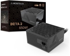 Montech BETA 2 80 PLUS Bronze, ATX 3.1 - 650 Watt, Čierny (BETA 2 650W)