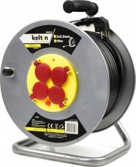 KELTIN predlžovací kábel elektrickýbębnowy metalowy 3x2,5mm 50m (2)