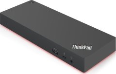 Lenovo Lenovo ThinkPad Thunderbolt 3 Gen 2 Docking Station - 135W, IT Type L Plug, Black / Red