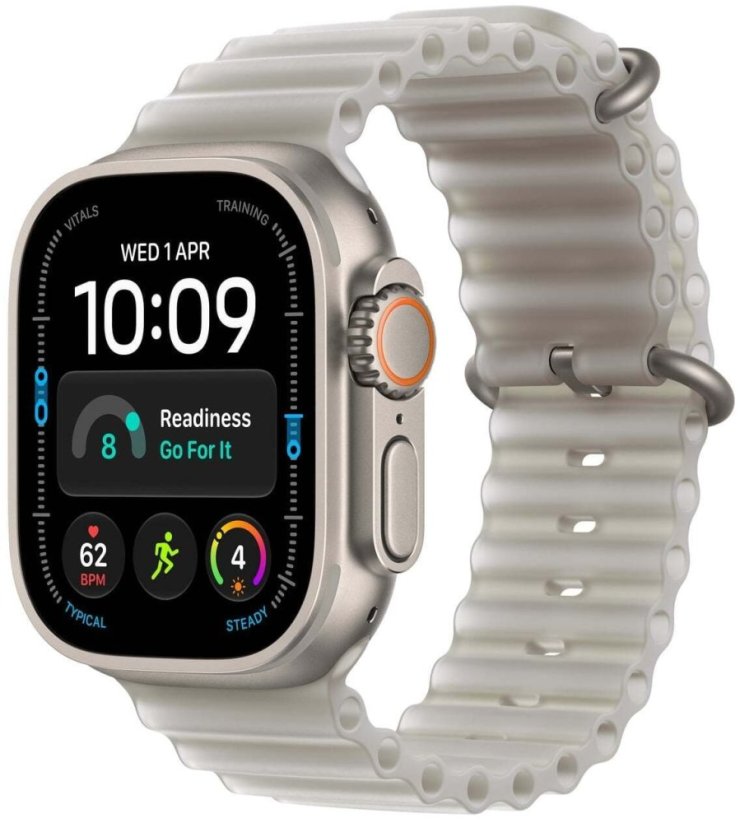 Apple Watch Ultra 4 GPS + Cellular 49mm Black Titanium / Ocean Band Sivý  (MJAD4ET/A)