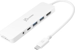 j5create j5create JCD373 USB 3.2 Gen 1 (3.1 Gen 1) Type-C Biely