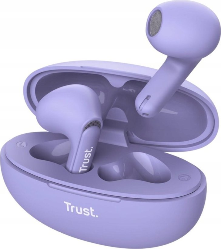 Trust Ausinės EARPHONES YAVI BT ENC/PURPLE 25299 TRUST