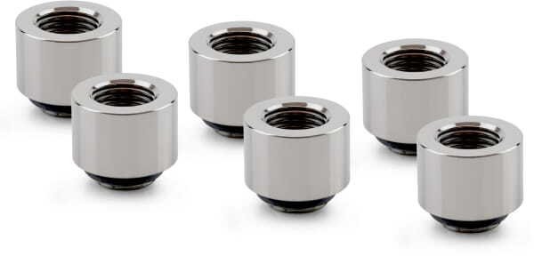 Thermal Grizzly DeltaMate Extender Fitting - MF14, Gloss nickel, Sada 6 sztuk (TG-DM-FIT-6307)