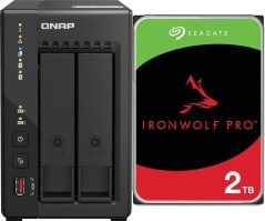 Qnap TS-253E-8G + Seagate IronWolf 2TB (ST2000VN003)