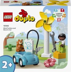 LEGO Duplo Turbina wiatrowa i auto elektrický6 ks (10985)