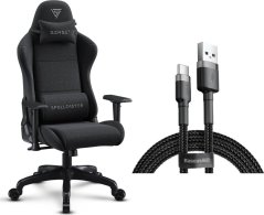 SENSE7 Spellcaster FUKU materiałowy czarny + kabel usb