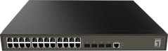 LevelOne LevelOne GEL-2871 łącza sieciowe Zarządzany L2+ Gigabit Ethernet (10/100/1000) 1U Čierny