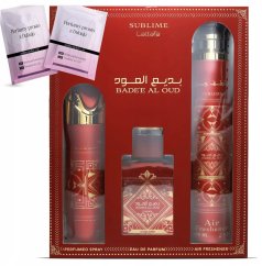 NoName SET rokovTAFA Sublime Badee Al Oud EDP spray 100ml + PERFUMED SPRAY 200ml + AIR FRESHENER 300ml MEN