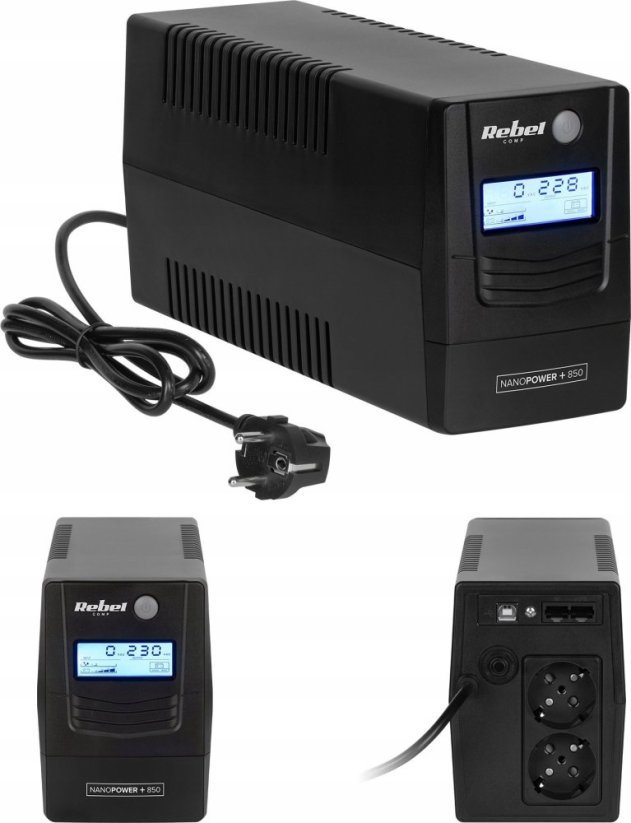 Rebel REBEL UPS NANOPOWER PLUS 850 ( OFFLINE, 850VA / 48