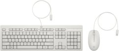 HP HP 225 - Tastatur-und-Maus-Set - 100% - full size - USB - QWERTZ - Deutsch - Cashmere White