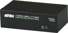 Aten VGA Splitter with Audio, 2 ports, 450 MHz - VS0102
