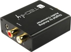 Techly Techly Przetwornik DAC Toslink Coaxial do Analog RCA L/R i 3.5mm
