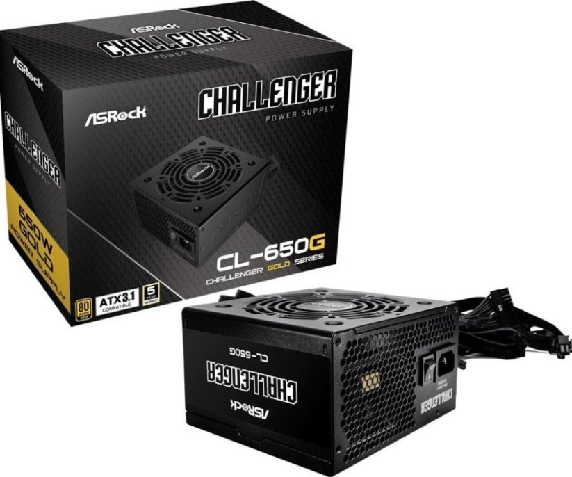 ASRock Zasilacz ASRock CHALLENGER 650W 80 Plus Gold