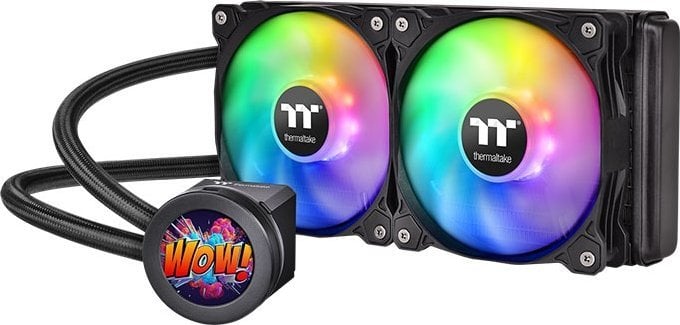 Thermaltake Thermaltake Floe Ultra 240 RGB CPU AIO Liquid Cooler 240mm, CPU cooler (black)