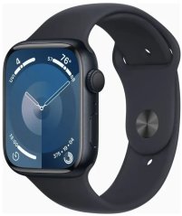 Apple Watch 9 45mm GPS Midnight Alu Sport S/M Modrý  (MR993KS/A)