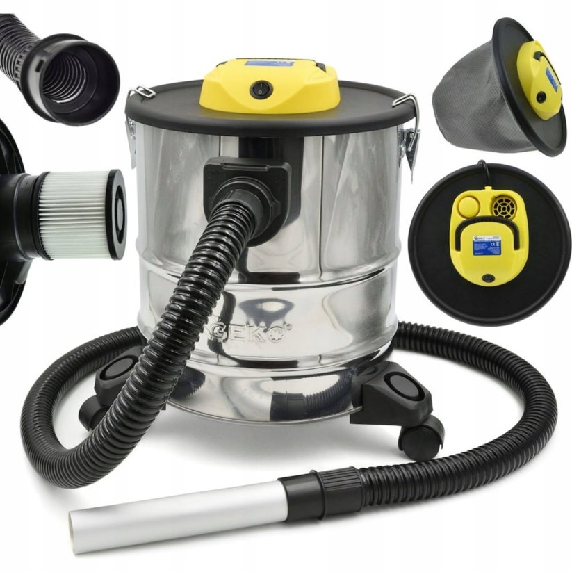 Geko do popiołu 20L 1600W na kółkach GEKO G81093