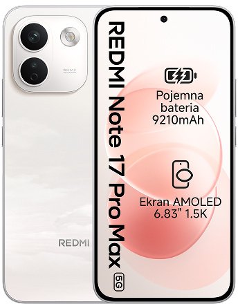 Xiaomi Redmi Note 17 Pro MAX 5G 8GB/256GB, krémový (81288)