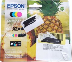 Epson Epson 604/604XL Multipack - 4er-Pack - XL (Schwarz) + Standard-Kapazitat - Schwarz, Gelb, Cyan, Magenta - original - Blister mit RF- / akustischem Alarmsignal - Tintenpatrone - fur Expression Home XP-2200, 2205, 3200, 3205, 4200, 4205, WorkForce WF-2