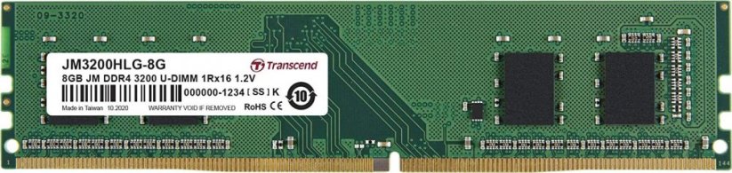 Transcend JetRam, DDR4, 8 GB, 3200MHz, CL22 (JM3200HLG-8G)