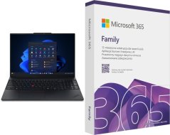 Lenovo Laptop Lenovo ThinkPad E16 G3 Ryzen 5 220 / 16 GB / 512 GB / W11 Pro (21ST0045PB) + Microsoft 365 Family PL