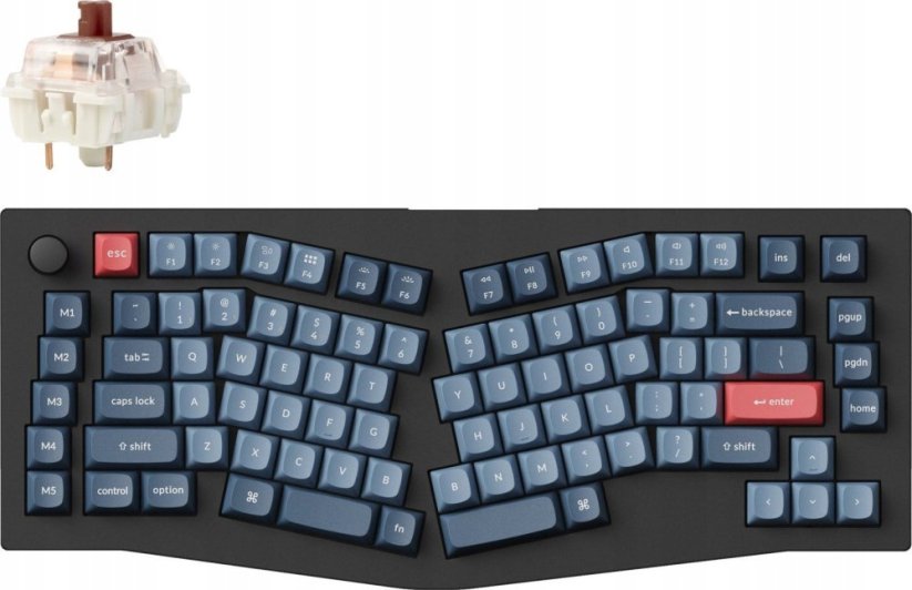 Keychron Keychron - V10 Max QMK/VIA Wireless Custom Mechanical Keyboard - Klawiatura mechaniczna Fully Assembled Knob Brown