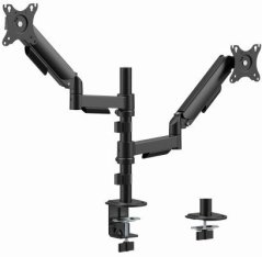 Gembird BIURKOWE, REGULOWANE RAMIĘ/držiak NA DWA MONITORY OD 17" DO 32", OBCIĄŻENIE DO 9 KG