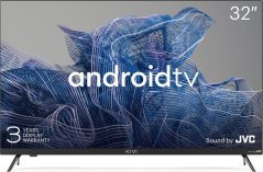 Kivi 32', HD, Google Android TV, Black, 1366x768, 60 Hz, Sound by JVC, 2x8W, 33 kWh/1000h , BT5, HDMI ports 3, 24 months