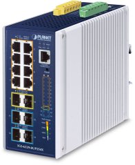 Planet Industrial L3 8-Port Zarządzany Gigabit Ethernet (10/100/1000) Obsługa PoE Aluminium Modrý (IGS-6329-8UP2S4X)