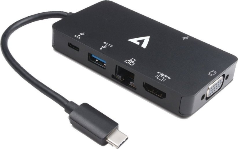 V7 USB-C (V7UC-U3CRJ45HDVG-BLK)