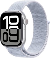 Apple Watch 10 GPS 46mm Silver Alu Sport Loop Modrý  (MWWN3QN/A)