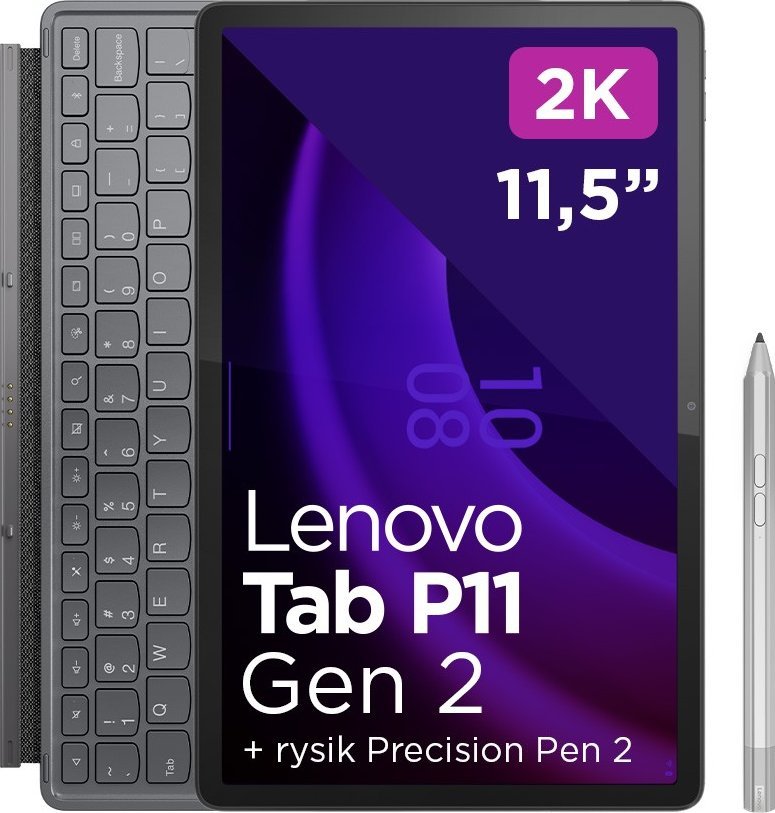 Lenovo Tab P11 G2 11.5" 128 GB sivé
