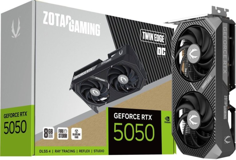 Zotac Gaming GeForce RTX 5050 Twin Edge OC 8GB GDDR6 DLSS4 (ZT-B50500H-10M)