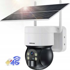 Choetech Kamera ASC006-4G solarna inteligentna PTZ 4G LTE z panelem słonecznym 5W - Biela