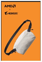 Gigabyte Gigabyte AORUS AMD Sling Bag | Gigabyte Sling Bag | Grey