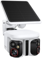 Baseus Zewnętrzna Security X1 Pro Dual Camera 3K - biała (6932172694814)