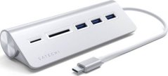 Satechi Satechi Aluminium Hub Combo - aluminiowy Hub USB-C (3x USB-A, czytnik kart micro/SD) (silver)